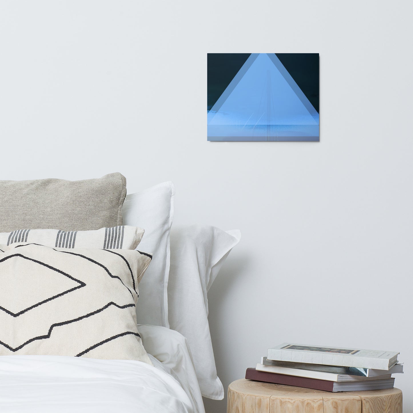 Docked At Low Tide Metal Prints