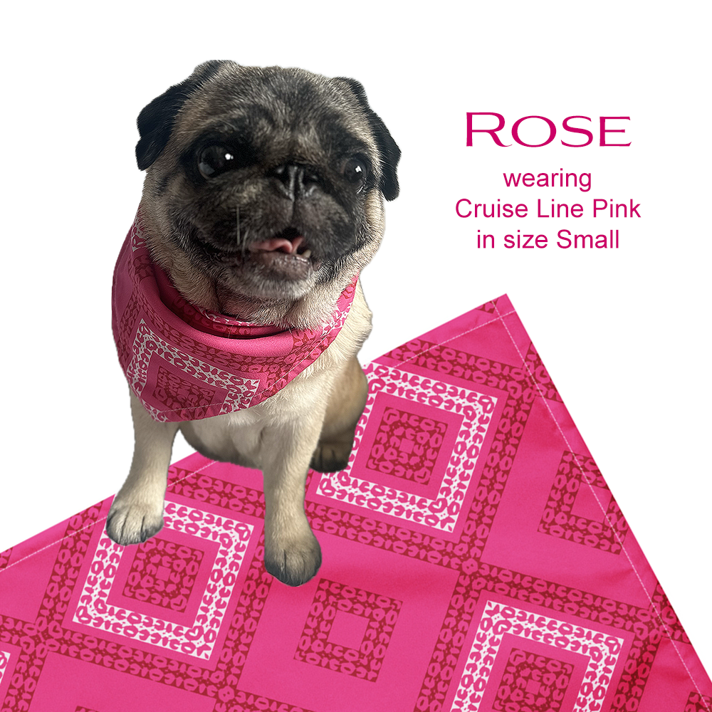 Cruise Line Pink Bandana