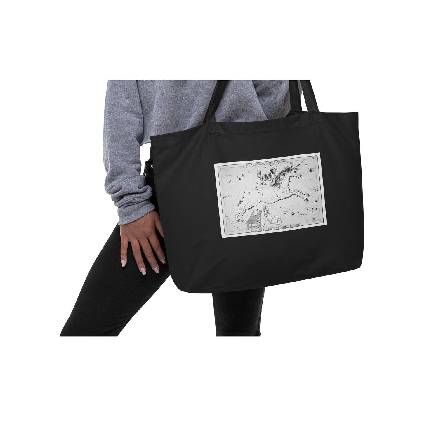 Astrology Lovers Large organic tote bag
