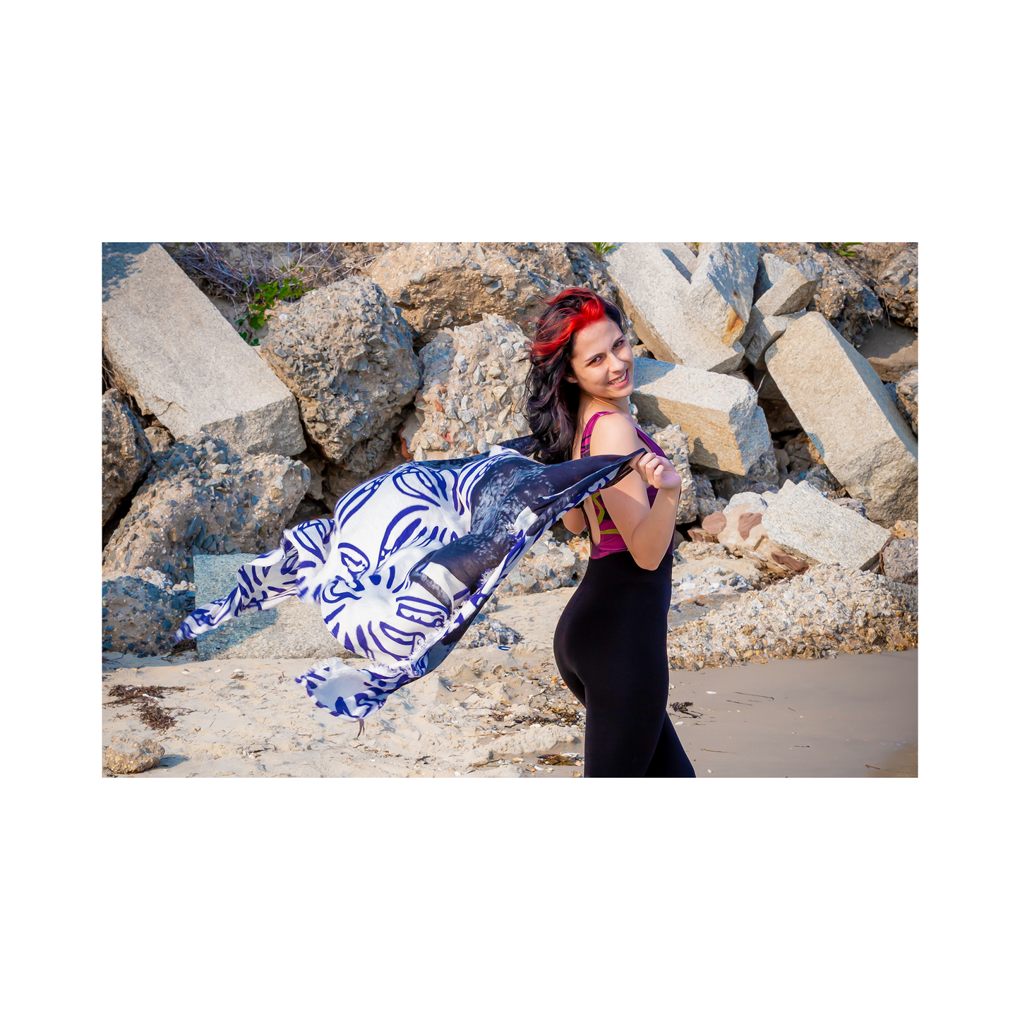 Red Wine & Berries One-Piece Swimsuit