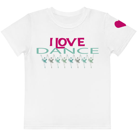 I Love Dance Kids crew neck t-shirt