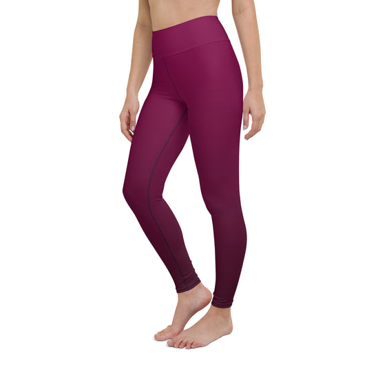 Red Wine & Berries Yoga Leggings