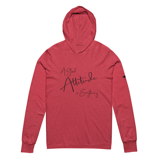 Attitude is Everything Hooded long-sleeve tee