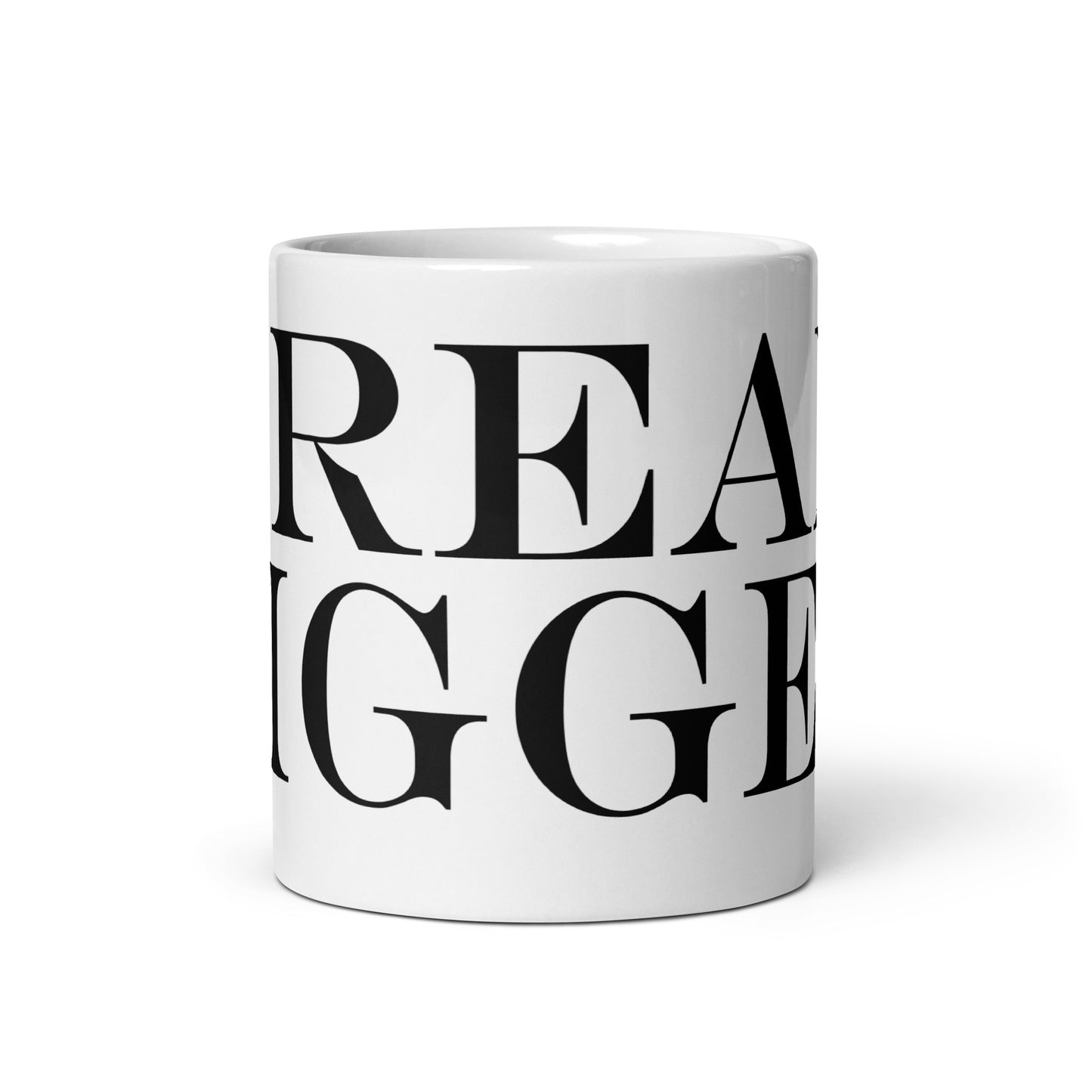 Dream Bigger White glossy mug