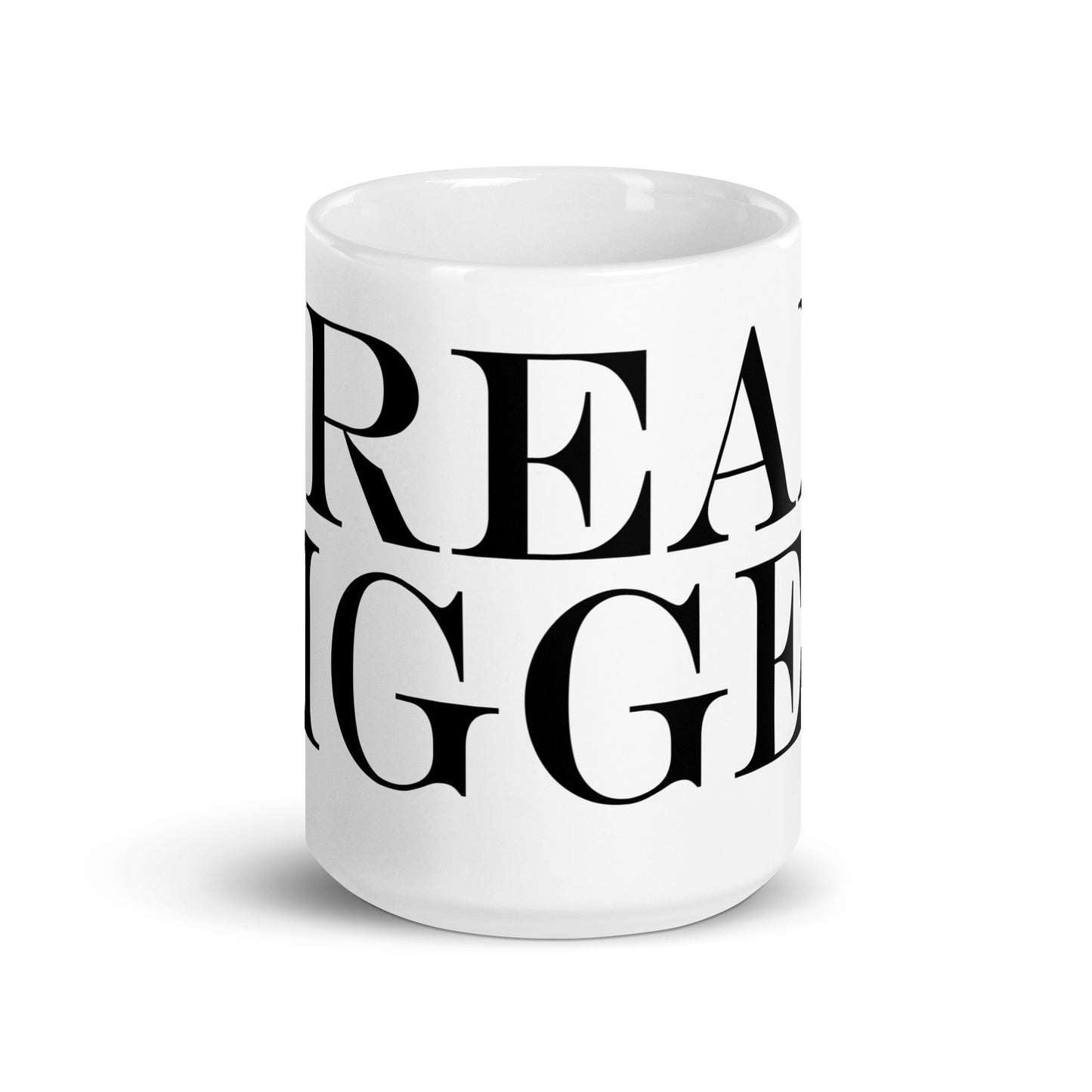 Dream Bigger White glossy mug