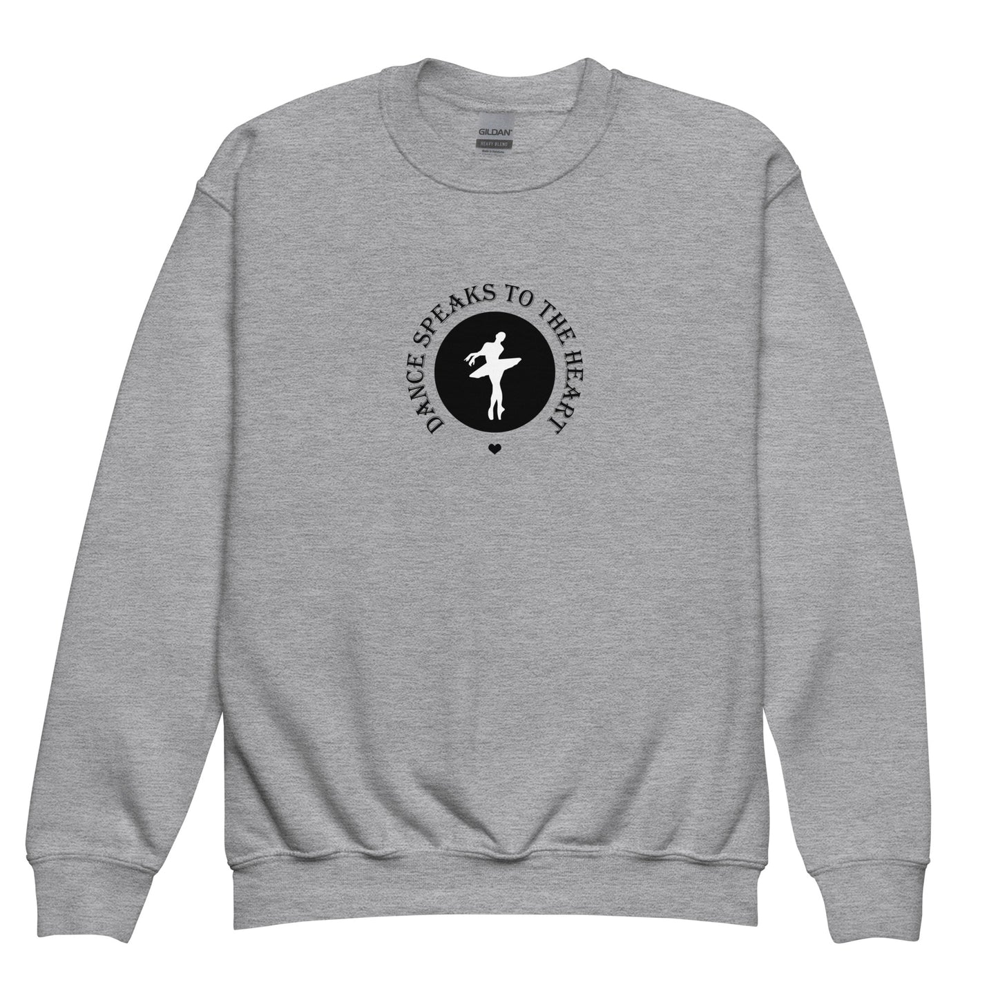 Dance Speaks to the Heart Youth crewneck sweatshirt