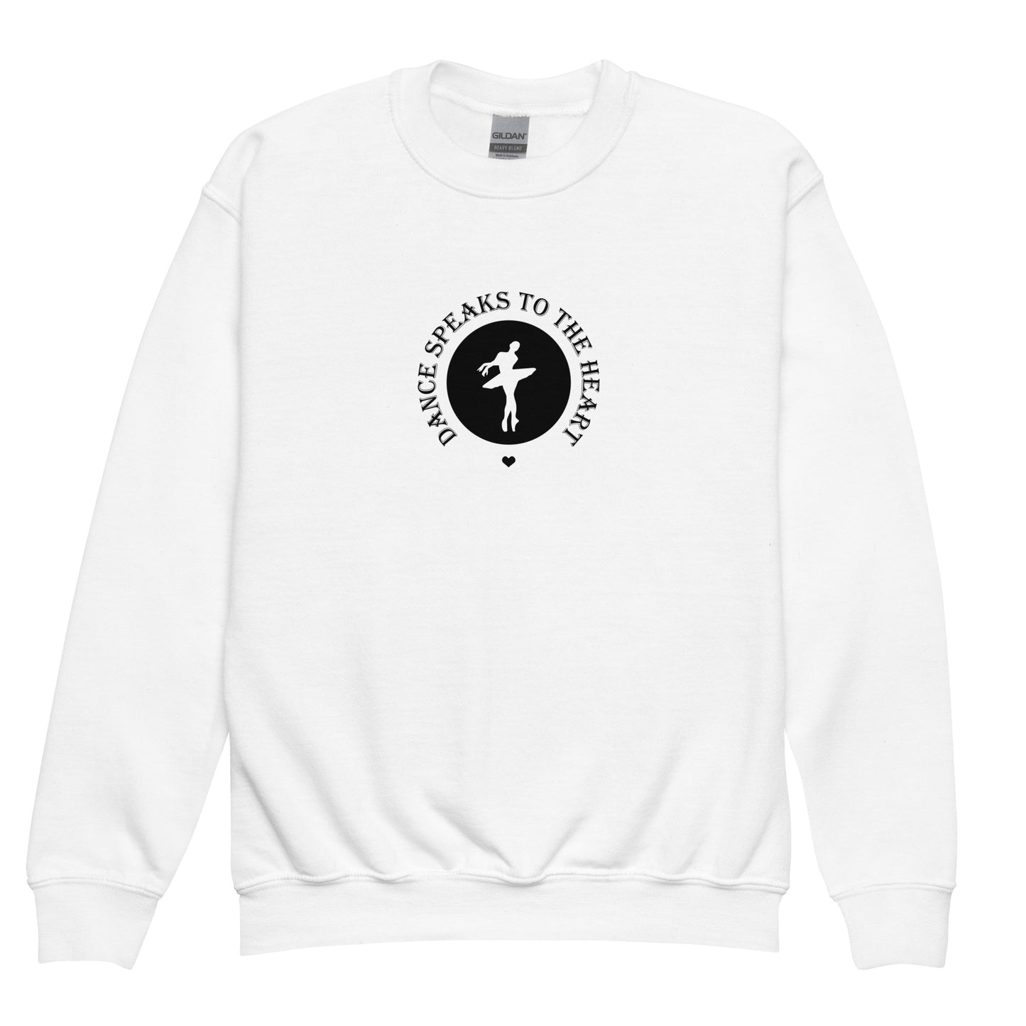 Dance Speaks to the Heart Youth crewneck sweatshirt