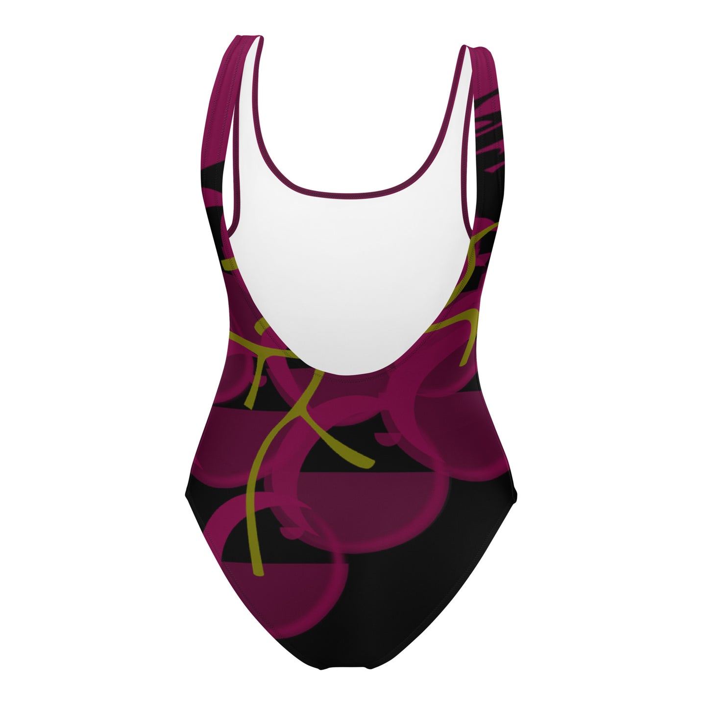 Red Wine & Berries One-Piece Swimsuit