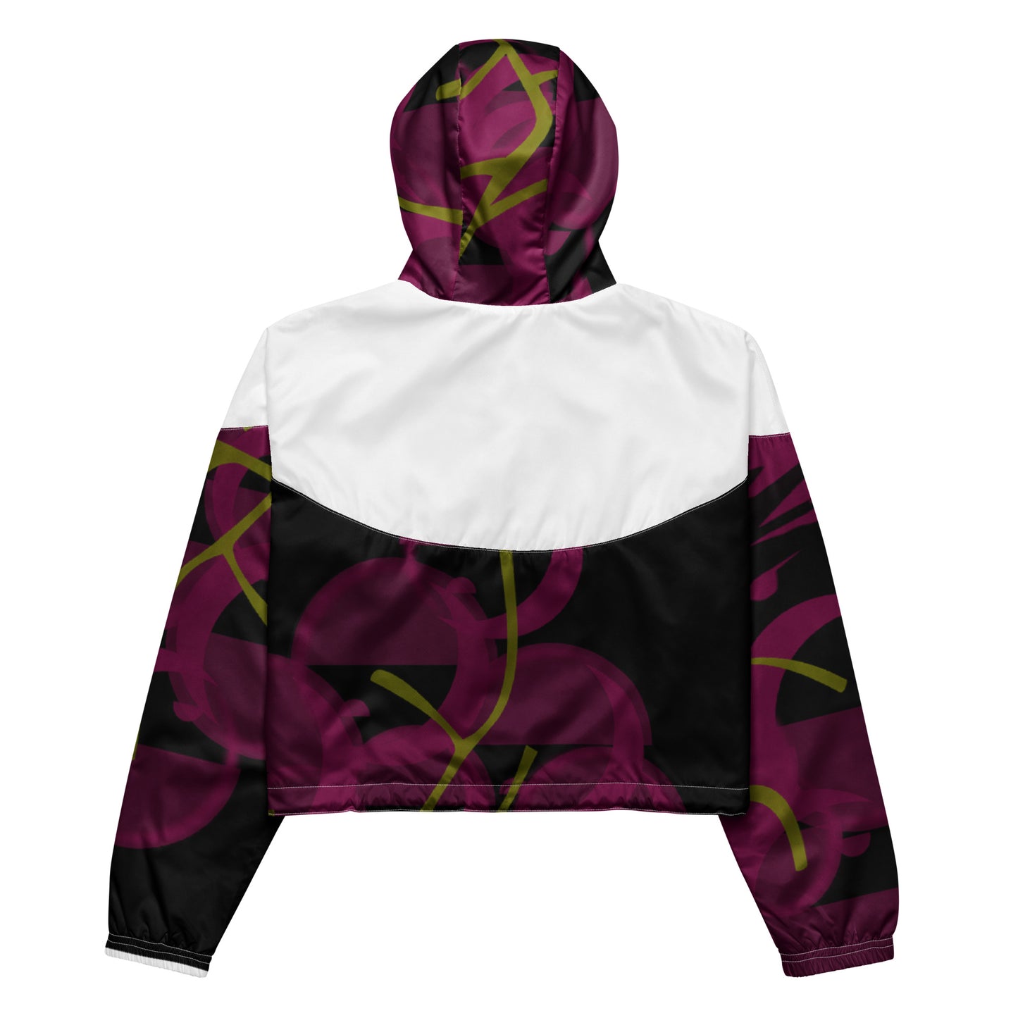 Red Wine & Berries Women’s cropped windbreaker