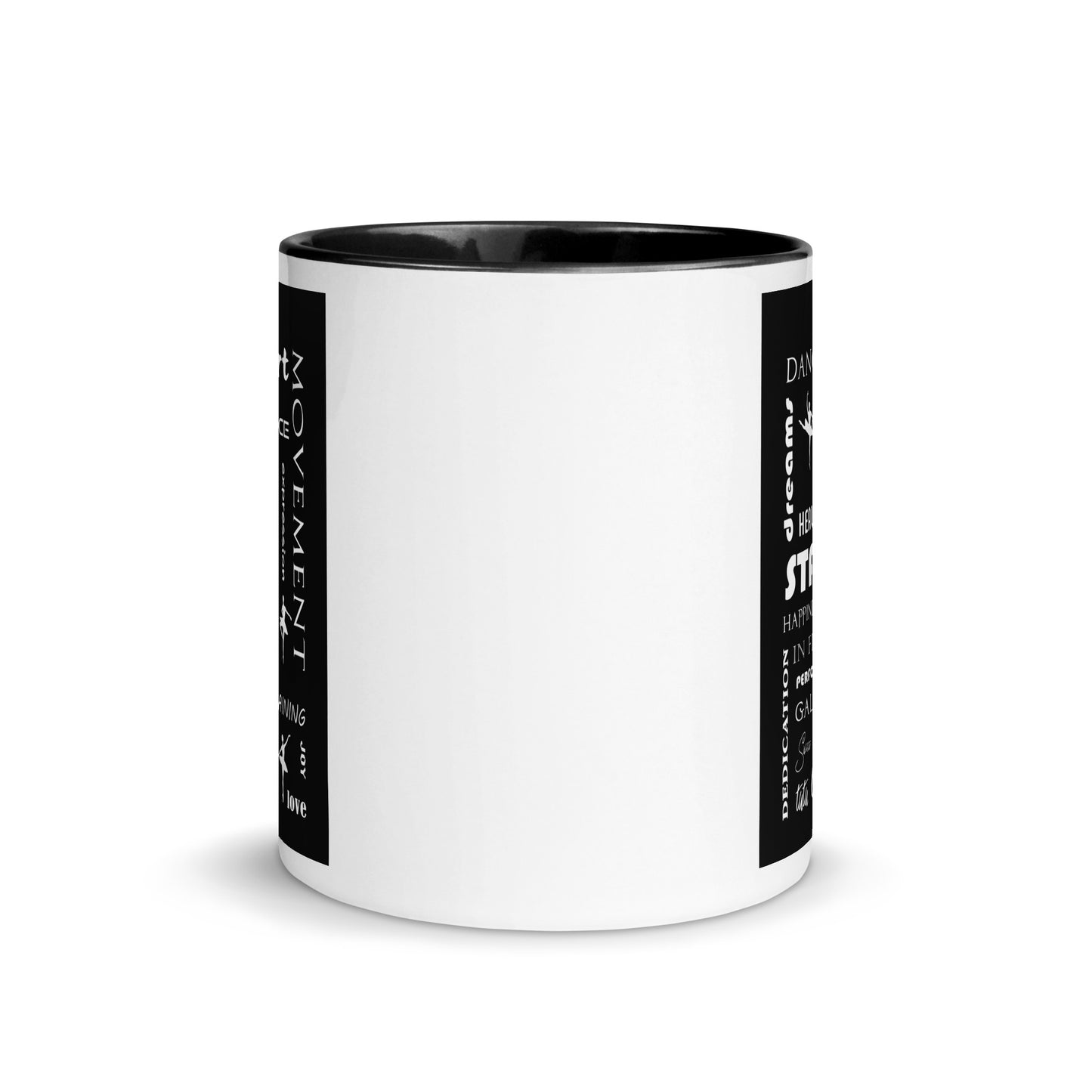 Ballet Dancers Inspirational Mug with Color Inside